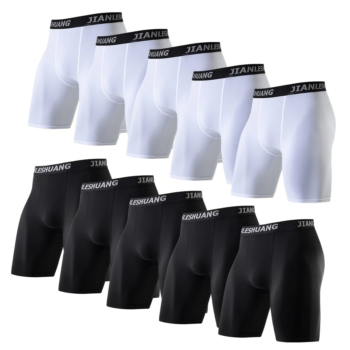 FlexCore™ – Ropa Interior de Entrenamiento Hombre Blanco & Negro