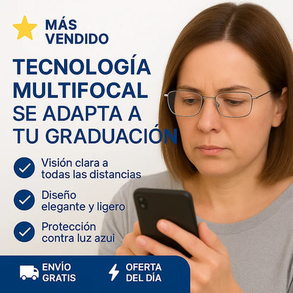GAFAS MULTIFOCALES INTELIGENTES SE ADAPTA A TU GRADUACIÓN [PROMO 2X1]